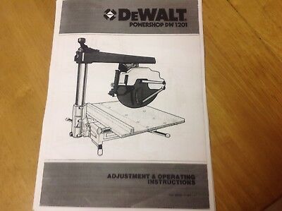 Dewalt Arm Saw Manual
